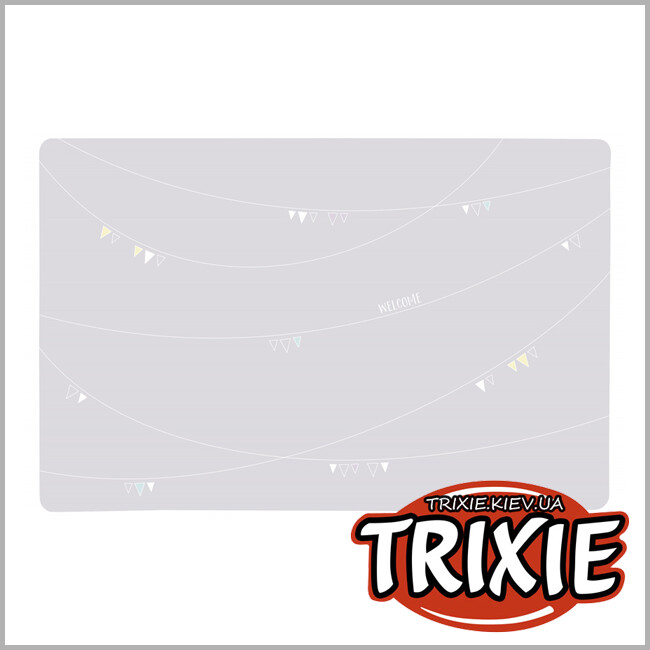 ТРИКСИ Украина - Коврик под миску Junior-TRIXIE  (44х28см, светло-серый)