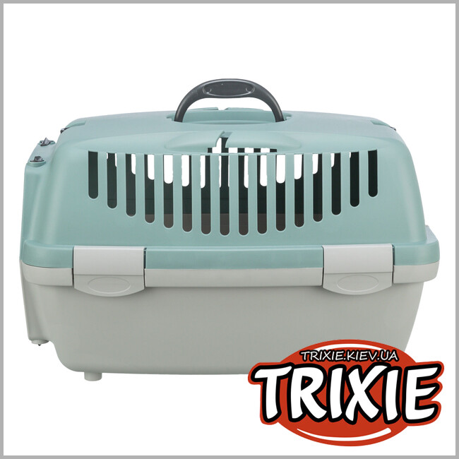 ТРИКСИ Украина - Контейнер-переноска Trixie 39819 для собак и кошек Capri 1 весом до 6 кг бирюзово-бежевая пластик размер XS 32x31x48 см