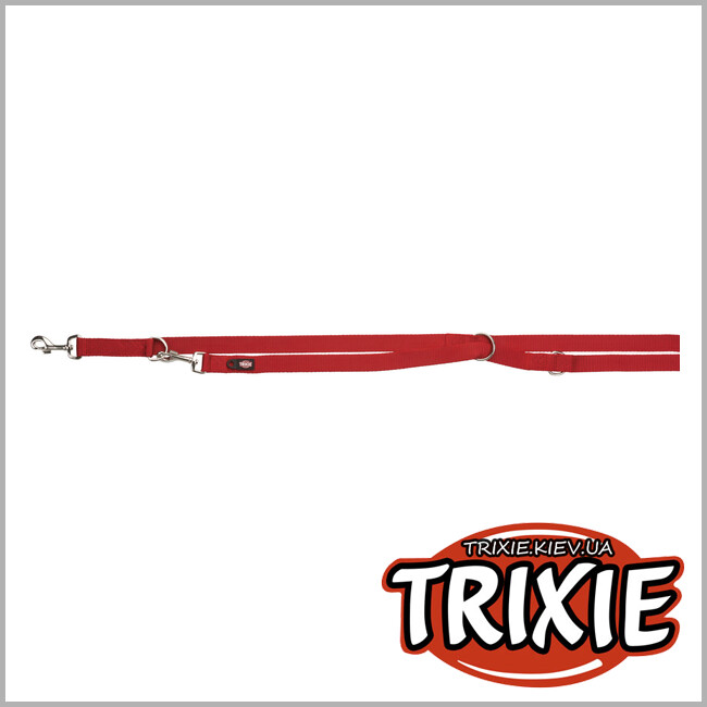 ТРИКСИ Украина - Регулируемый поводок для собак Trixie 201303 "Premium", XS: 2.00м/10мм, красный