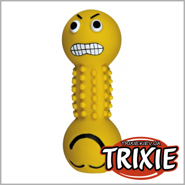 ТРИКСИ Украина - Гантель Смайл  Trixie Smile (латекс со звуком 19см)