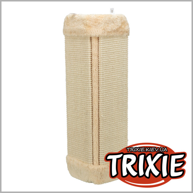 ТРІКСІ Україна - Драпак-дошка для котів Trixie 43431 кутовий (сизаль/плюш), 32х60см,натур/беж