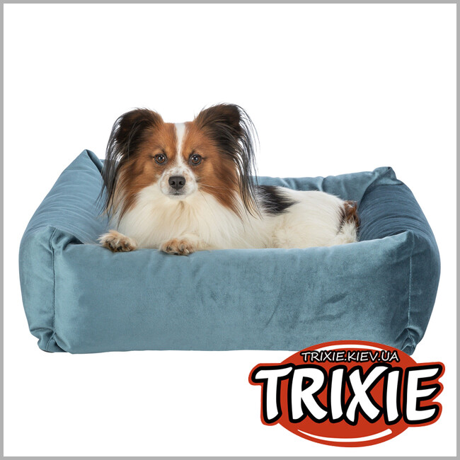 ТРИКСИ Украина - Лежак для собак Trixie 37725 "Malia", 80х65см, сине-серый