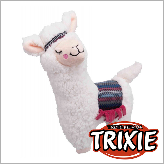 ТРИКСИ Украина - Альпака Trixie Alpaca Dog Toy (плюш со звуком 31 см)