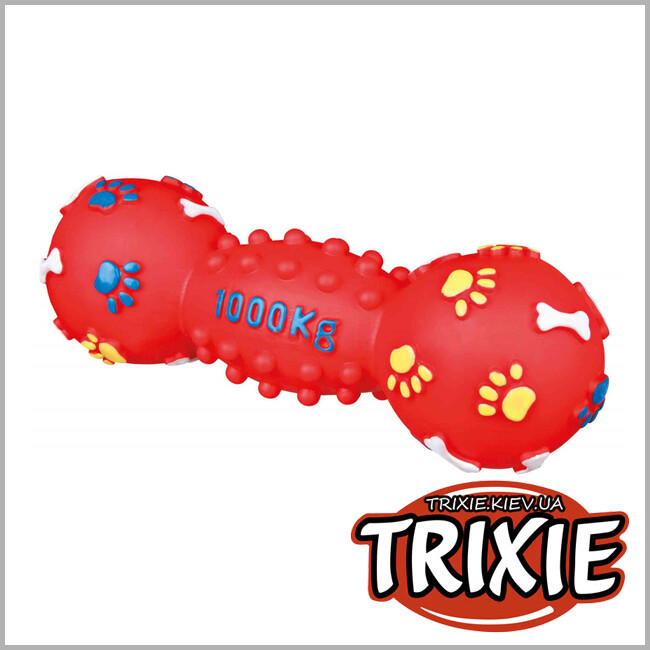 ТРИКСИ Украина - Гантель с пищалкой для собак TRIXIE (Размер: 25см)