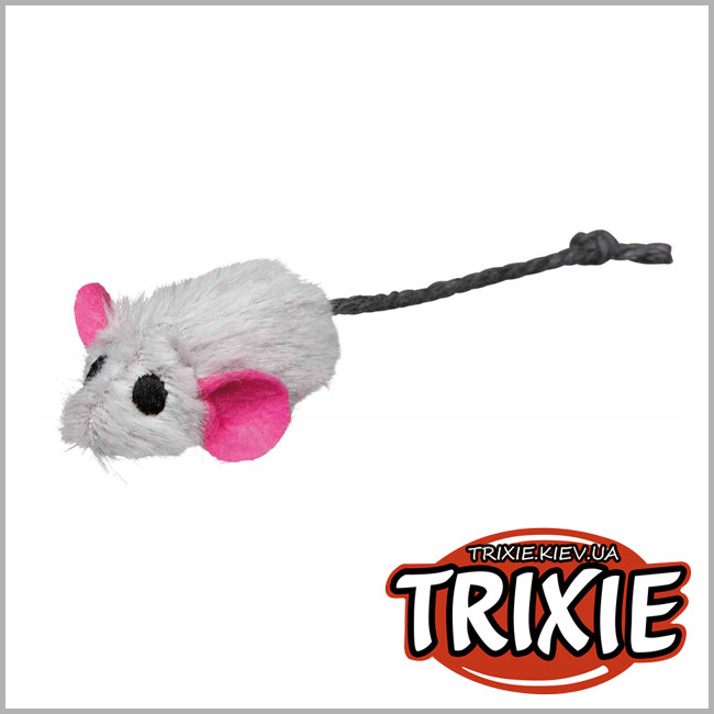 ТРІКСІ Україна - Набір Плюшева миша Trixie Set of Plush Mice (котяча м'ята 5см*6шт)