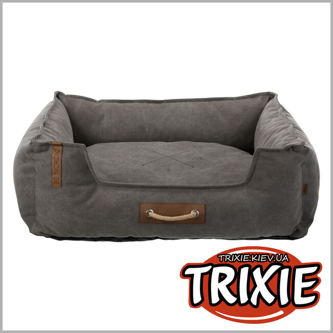 ТРИКСИ Украина - Лежак для собак TRIXIE - BE NORDIC Bed Föhr (Размер: 80×60см, Цвет: темно-серый)
