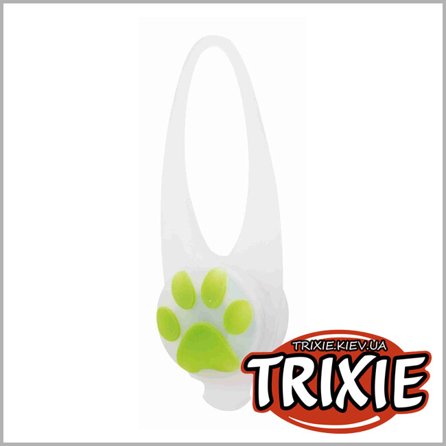 ТРИКСИ Украина - Брелок - клипса Trixie 13440 "Flasher" на ошейник для собак, 2.4х8 см, белый