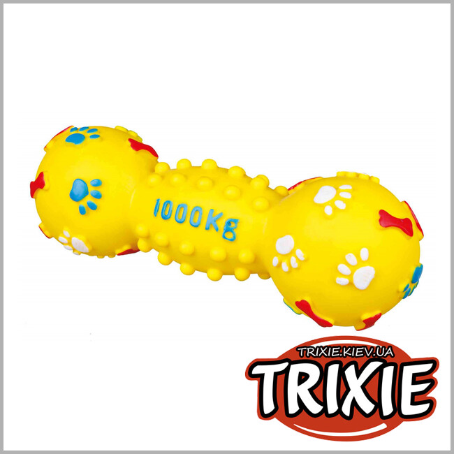 ТРИКСИ Украина - Гантель с пищалкой для собак TRIXIE (Размер: 25см)