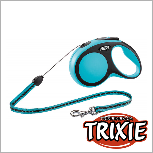 ТРИКСИ Украина - Флекси TRIXIE - New COMFORT (S: 8 м/12 кг, синий)