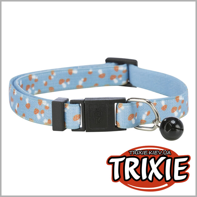 ТРИКСИ Украина - Ошейник Trixie 41552 для кошек, эластичный, с рисунком гриб