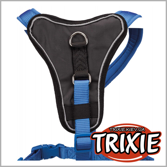 ТРІКСІ Україна - Шлей-Y Premium TRIXIE (M: 55-70см/20мм,синій)