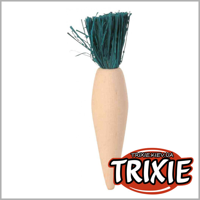 ТРІКСІ Україна - Догляд за зубами гризунів TRIXIE Wooden Fun (дерево/солома 10 см * 3шт)