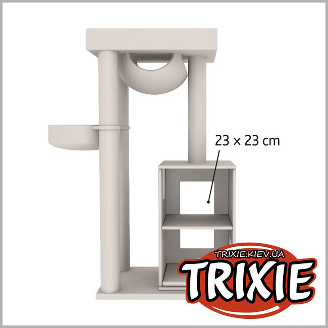 ТРІКСІ Україна - Будиночок-драпак для тварин Trixie 44670 XXL"Amadeus", 163см,антрацит