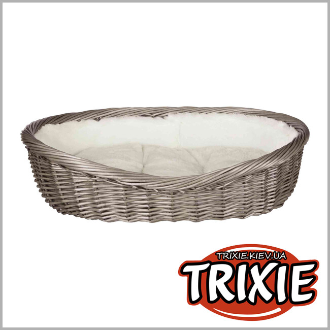 ТРИКСИ Украина - Лежак плетеный для собак TRIXIE (60 см, серый)