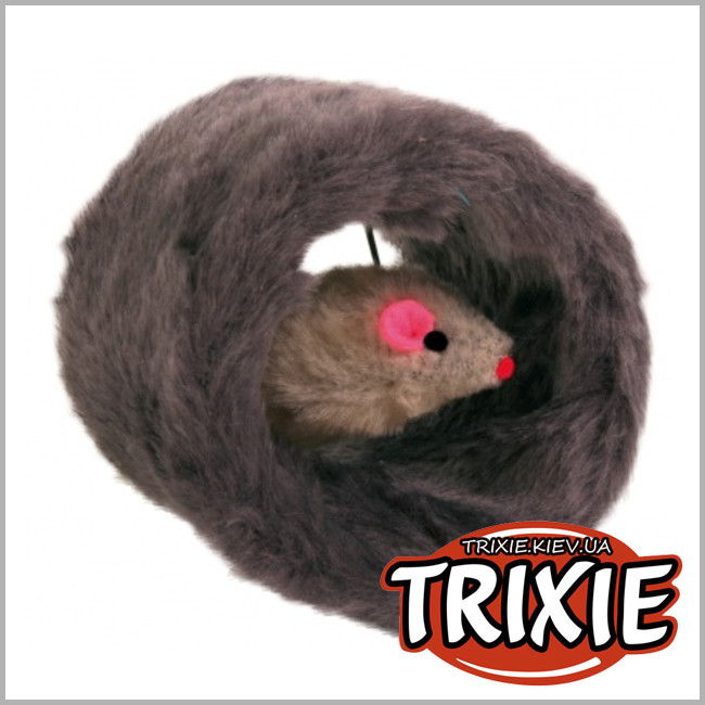 ТРІКСІ Україна - Іграшка для кота TRIXIE - Мишка в норці (плюш 8см)
