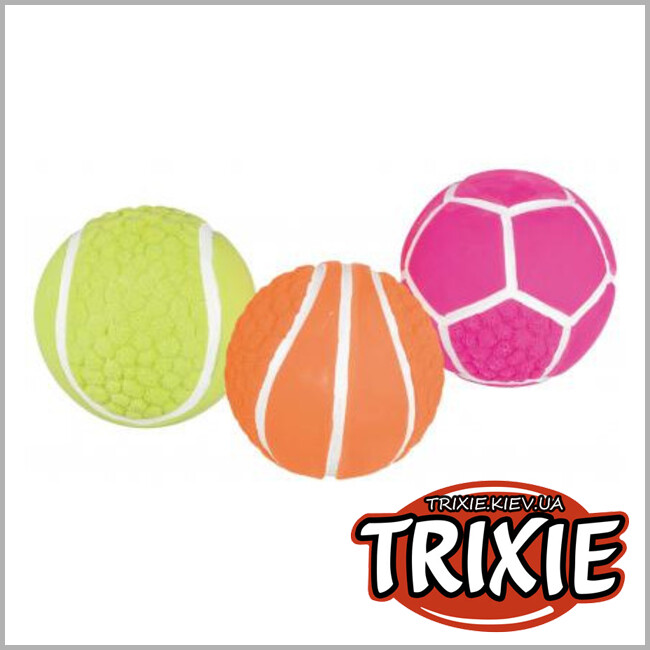 ТРИКСИ Украина - Спортивные мячи TRIXIE (латекс, 8см /15шт/уп)