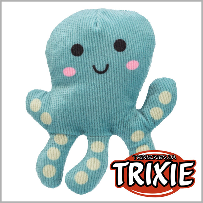 ТРІКСІ Україна - Іграшка Trixie 45683 для котів Восьминіг плюш з котячою м'ятою 10 см