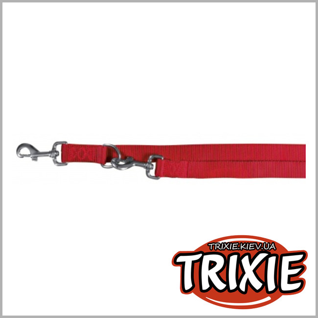 ТРИКСИ Украина - Поводок для собак TRIXIE - Premium (Размер:2м/25мм, Цвет: красный, нейлон)