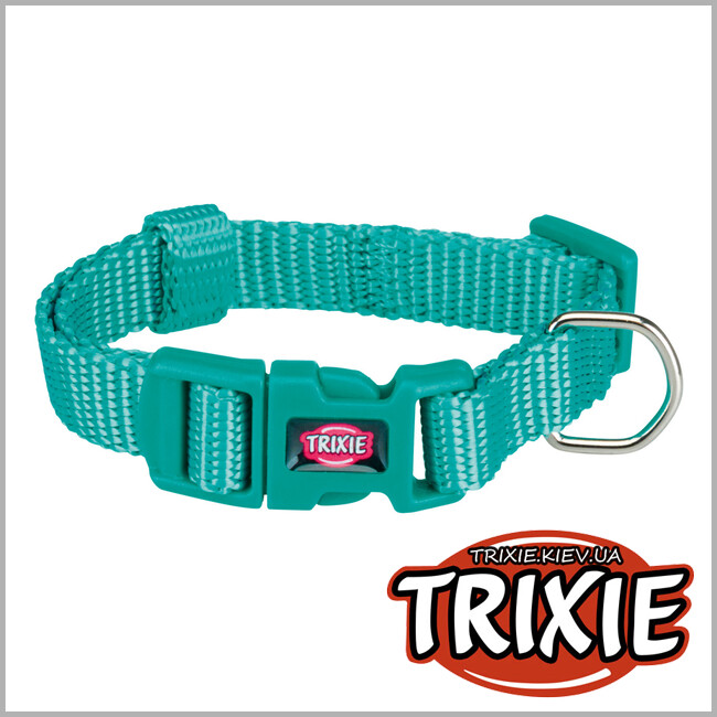 ТРИКСИ Украина - Ошейник Premium-TRIXIE  (нейлон 15–25см/10мм, океан)