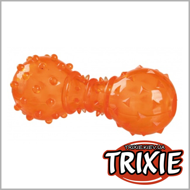 ТРИКСИ Украина - TPR гантель кормушка для собак TRIXIE Dog Activity (Можно наполнить угощением TRP 12см)