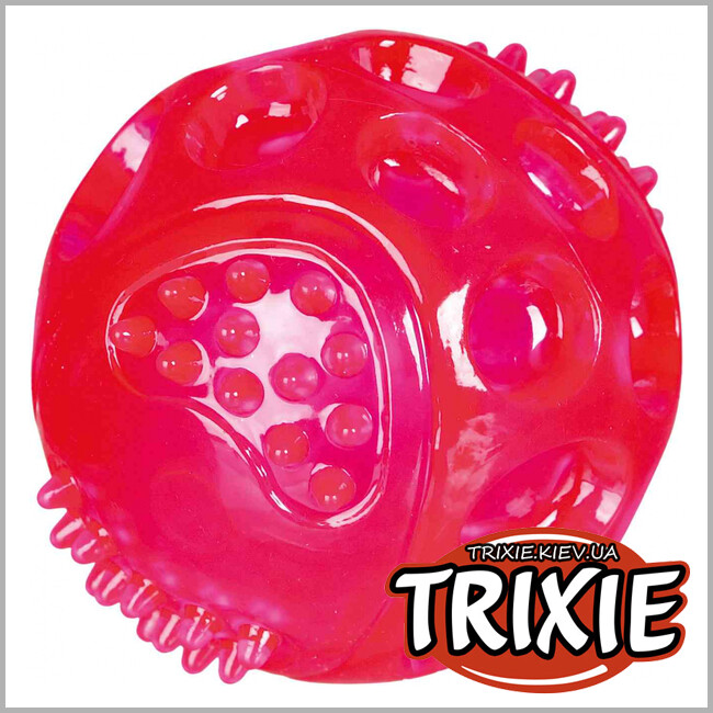 ТРИКСИ Украина -  TPR мигающий мяч для собак TRIXIE (Размер: 7.5 см)