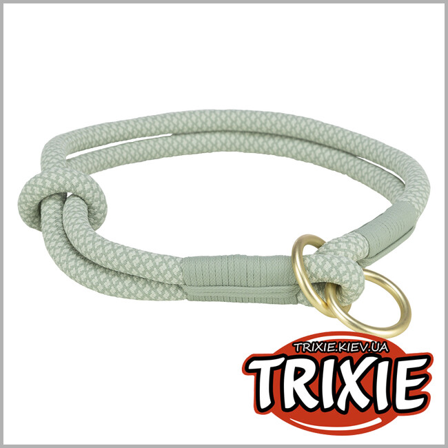 ТРИКСИ Украина - Ошейник-удавка Trixie 1984516 "Soft Rope",S-M: 40см/10мм, шалфей/мятный