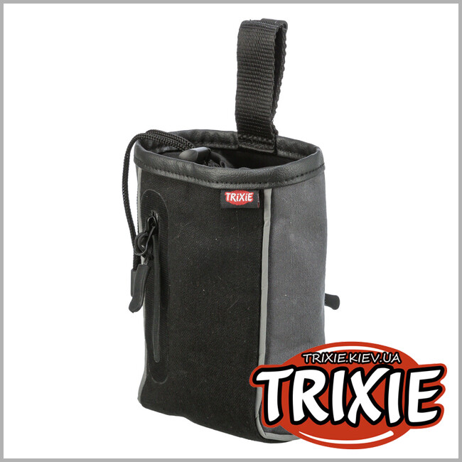 ТРИКСИ Украина - Сумка для лакомства 32287 2 в 1 на пояс Trixie с клипсой/контейнером для пакетов 9х15см