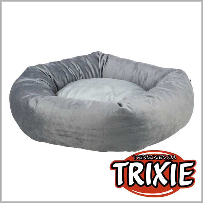 ТРИКСИ Украина - Лежак для собак Trixie 37780 "Lionel" (переработанный флис), 50 серый