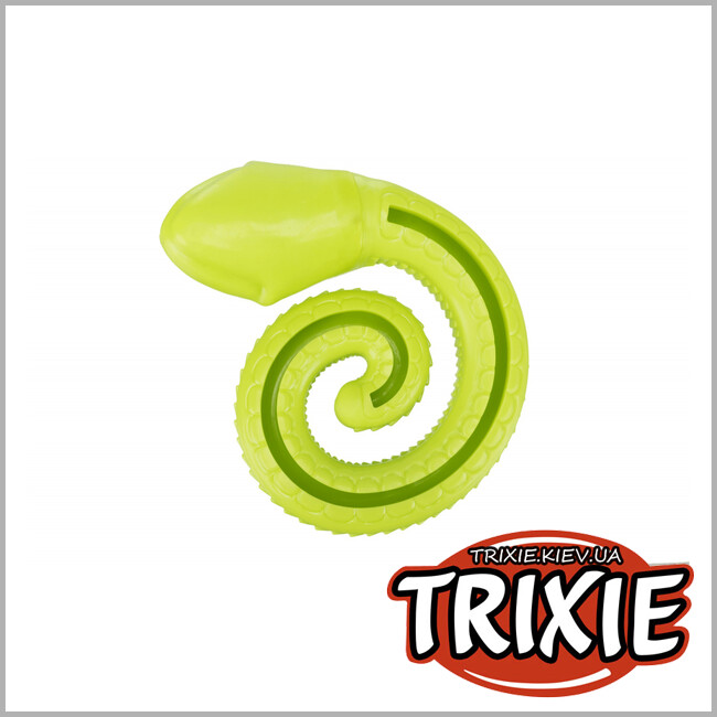 ТРИКСИ Украина - Змея для медленной еды Trixie Snack Snake (TRP резина со звуком 18 см)