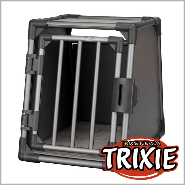 ТРИКСИ Украина - Транспортировочный бокс TRIXIE (алюминий, S:48×56×61 см, графит)