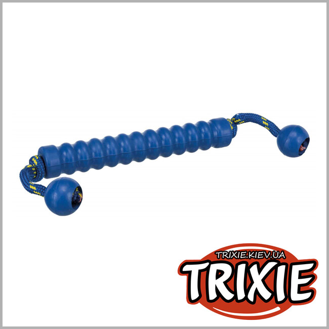 ТРИКСИ Украина - Игрушка развивающая MOT®-Long-TRIXIE (резина с канатом, 20 см/44 см)