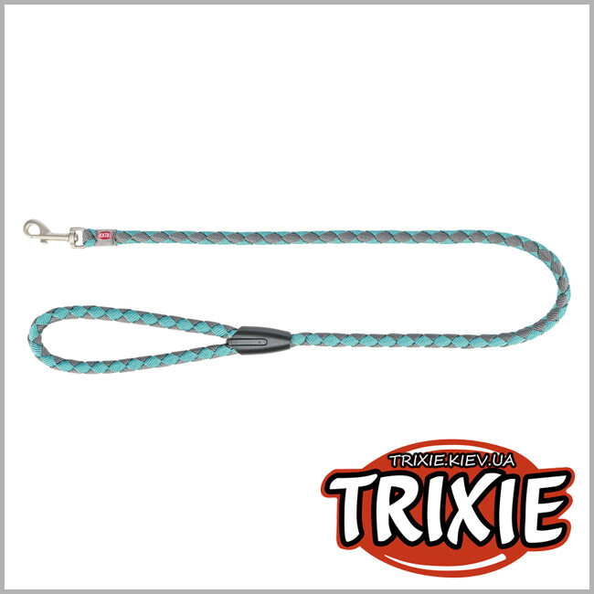 ТРИКСИ Украина - Поводок для собак Trixie 143428 Cavo S–M 1 м диаметр 12 мм аква-графит