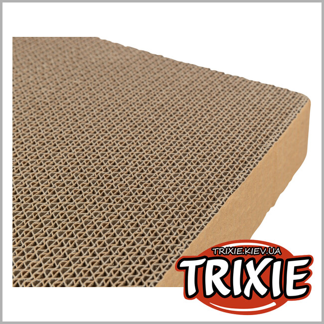 ТРІКСІ Україна - Дряпка для котів Trixie 48006 з двома кульками та котячою м'ятою картонна 38х5х30 см