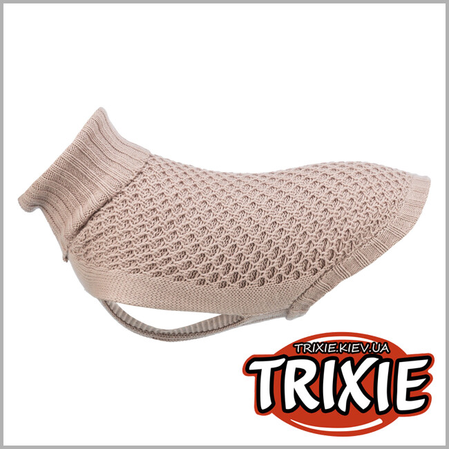 ТРИКСИ Украина - Пуловер для собак 680092 Trixie "Norwood", XS: 24см, пудровый