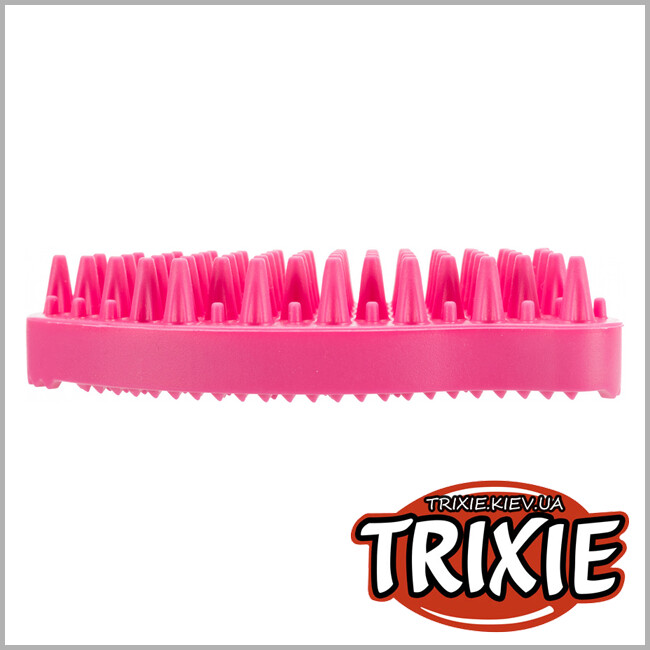 ТРИКСИ Украина - Щетка массажная д/котов TRIXIE (силикон, 7х11см, розовый)