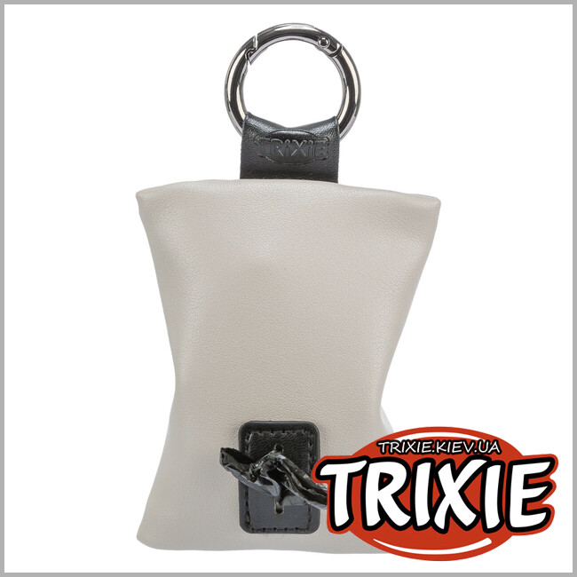 ТРИКСИ Украина - Диспенсер Trixie 22857 CityStyle с пакетами для фекалий 1 упаковка 15 пакетов светло-серый