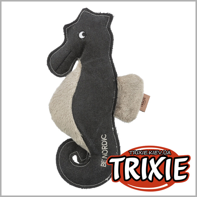 ТРИКСИ Украина - Игрушка Trixie 36060 для собак BE NORDIC Морская лошадка Ида полиэстер/хлопок серый 32см