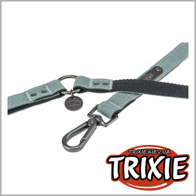 ТРИКСИ Украина - Trixie для собак 1970219 CityStyle V-Lead хлопок S–M 2 м 13 мм светло-серый