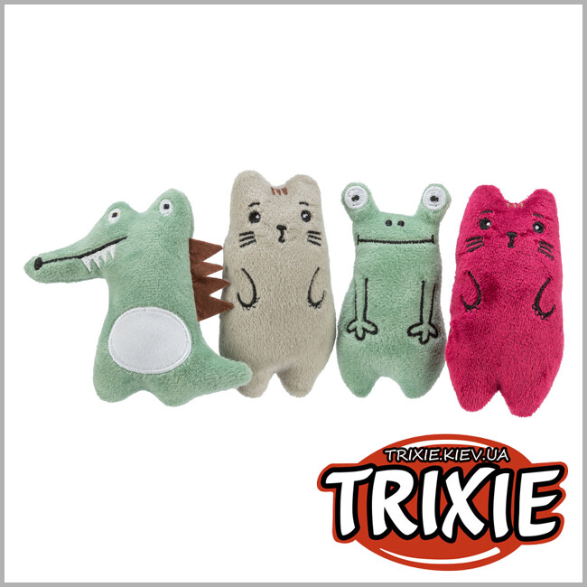 ТРІКСІ Україна - Іграшка для котів Trixie 45554 Звірі плюш з котячою м'ятою 11 см