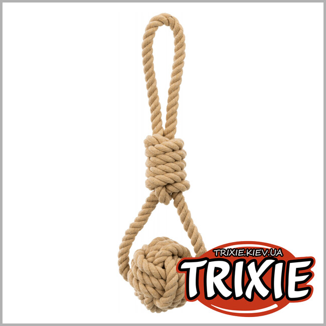 ТРИКСИ Украина - BE NORDIC игровой канат с узлом  Trixie (хлопок 8 / 30 см)