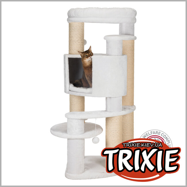 ТРІКСІ Україна - Будиночок-драпак Trixie 44664 XXL"Zita", 147см, білий