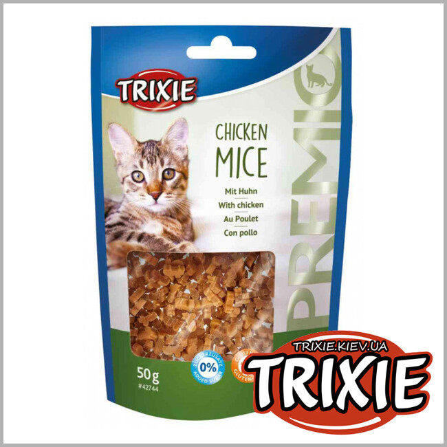 ТРИКСИ Украина - Лакомство для кошек PREMIO Chicken Mice Trixie с курицей (50гр)