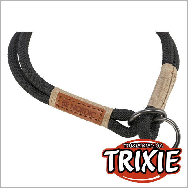 ТРИКСИ Украина - Ошейник-удавка Trixie 17264 "BE NORDIC", S-M: 40см/8мм, песок/черный