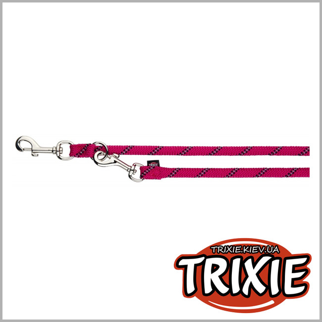 ТРИКСИ Украина - Поводок для собак TRIXIE (Размер: 2м/ø 13мм, фуксия, нейлон )