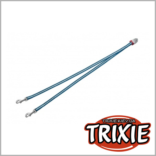 ТРИКСИ Украина - Свора из 2х поводков для собак TRIXIE - FLEXI  (Размер: 52см/10мм, Цвет: синий)