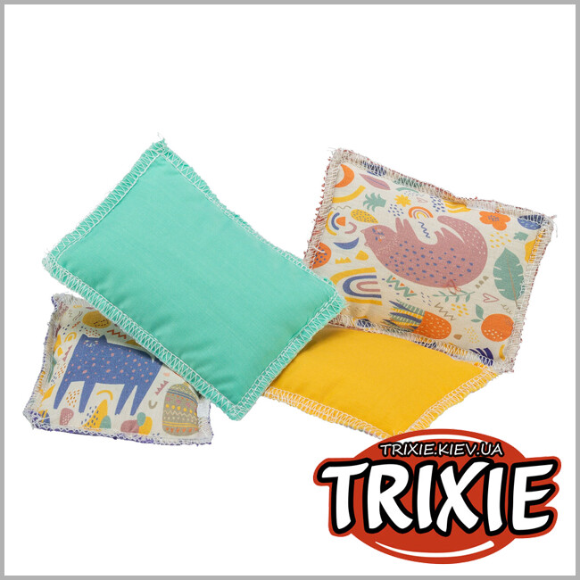 ТРИКСИ Украина - Игрушка-подушка Trixie 45721 с валерианой для кошек (хлопок), 7×9см
