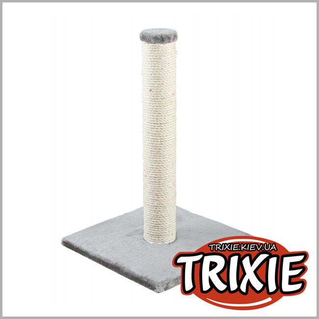 ТРІКСІ Україна - Кігтеточка дряпка на підставціTrixie Parla Scratching Post (сіра 62см)