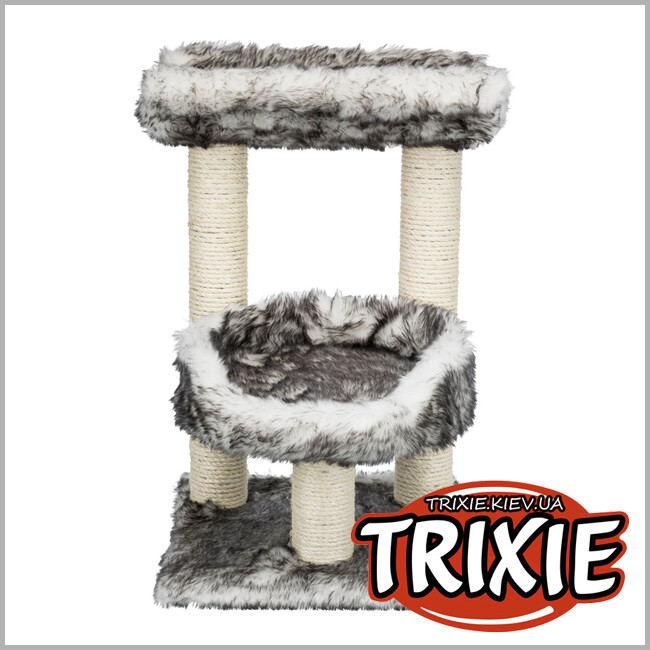 ТРІКСІ Україна - Будиночок-драпак для тварин Trixie 44567 "Isaba",36 × 36 62см,чорний/білий