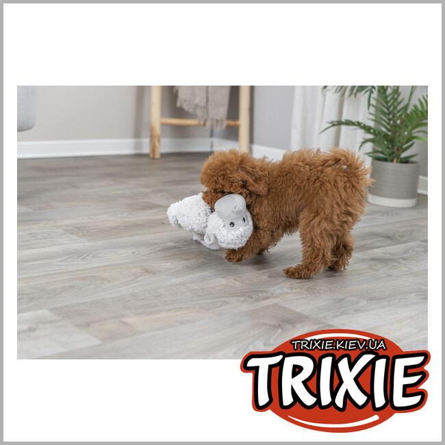 ТРИКСИ Украина - Игрушка Trixie 34821 для собак Обезьяна со звуком полиэстер белая 40см