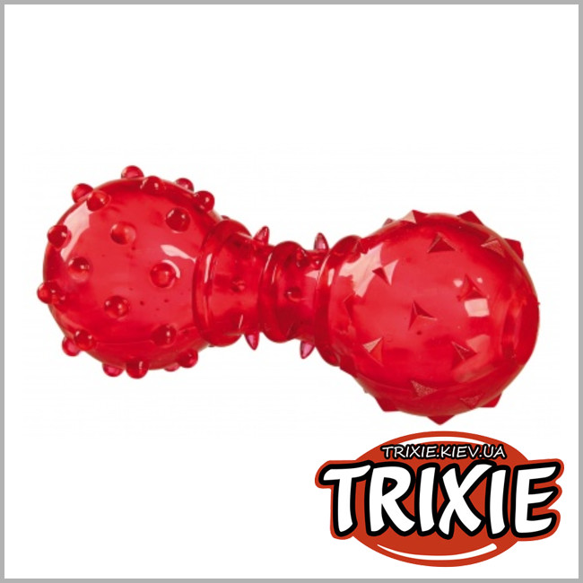 ТРИКСИ Украина - TPR гантель кормушка для собак TRIXIE Dog Activity (Можно наполнить угощением TRP 12см)